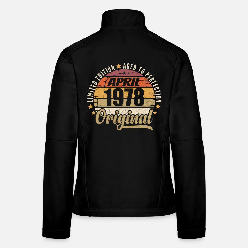 Cadeau D'anniversaire Avril 1978 Veste en tissu softshell Femme