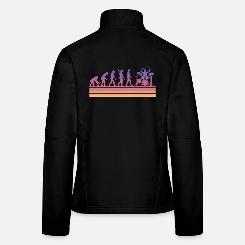 Schlagzeuger Evolution Frauen Softshelljacke