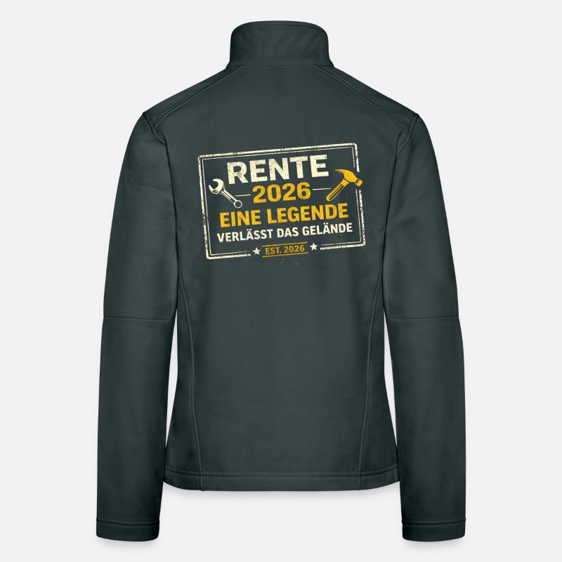 Rente 2026 Geschenk Mann Handwerker Rentner Frauen Softshelljacke