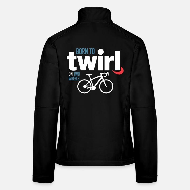 Acrobatie professionnelle à vélo Tourbillon d’élite Veste en tissu softshell Femme
