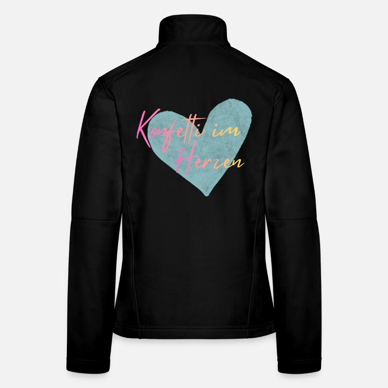 Konfetti im Herzen  Frauen Softshelljacke