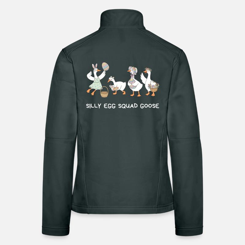 Silly Egg Squad Goose Ostern Frauen Softshelljacke