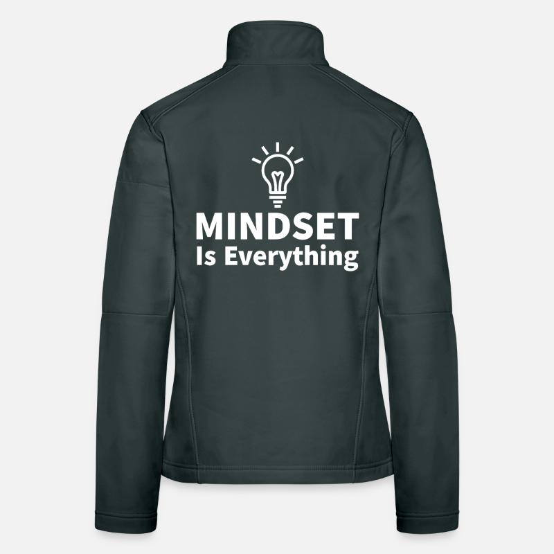 Mindset is everything Light bulb motivation success Women's Softshell Jacket