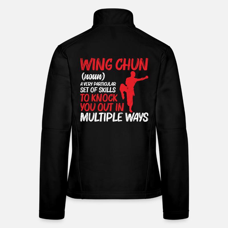  Wing Chun Instructor Kung Fu Training Martial Women's Softshell Jacket