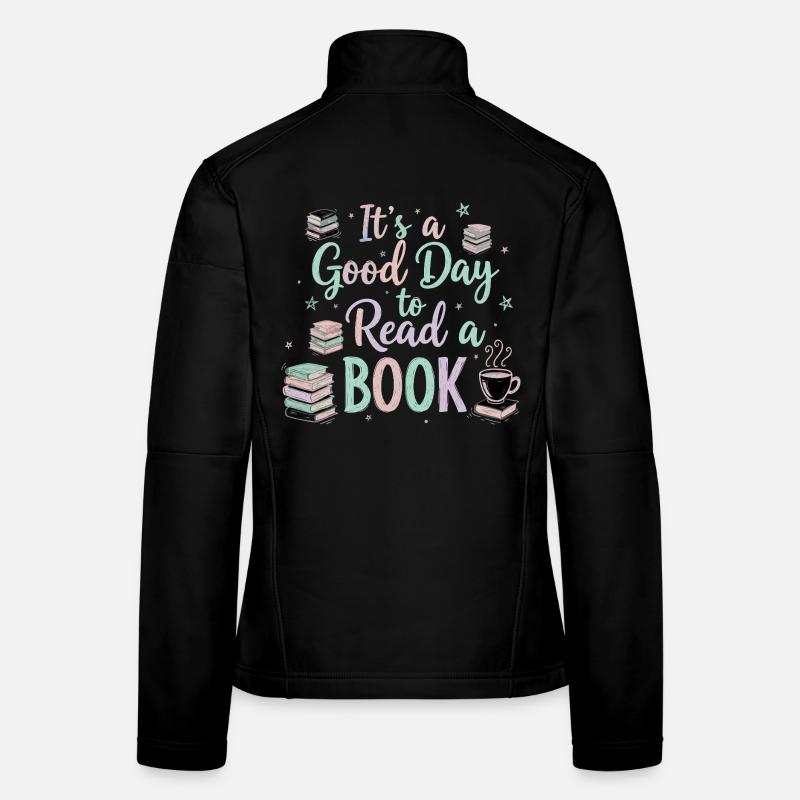 Good Day Read Book Frauen Softshelljacke