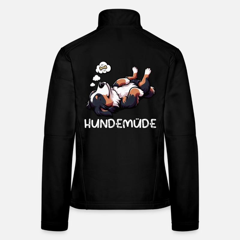 Hundemüde Berner Sennenhund Sennenhunde Berner Frauen Softshelljacke