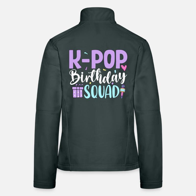 K Pop Birthday Squad Women's Softshell Jacket