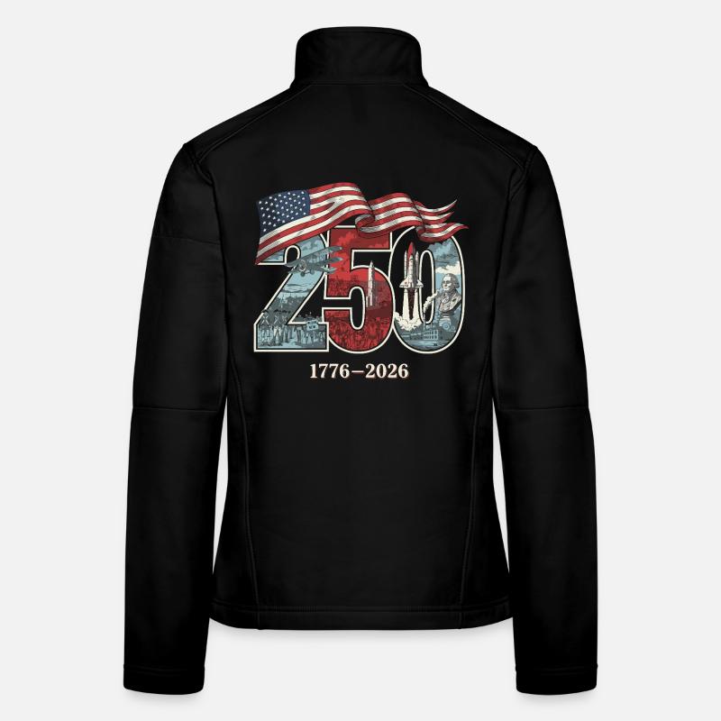 250e anniversaire des États-Unis Veste en tissu softshell Femme