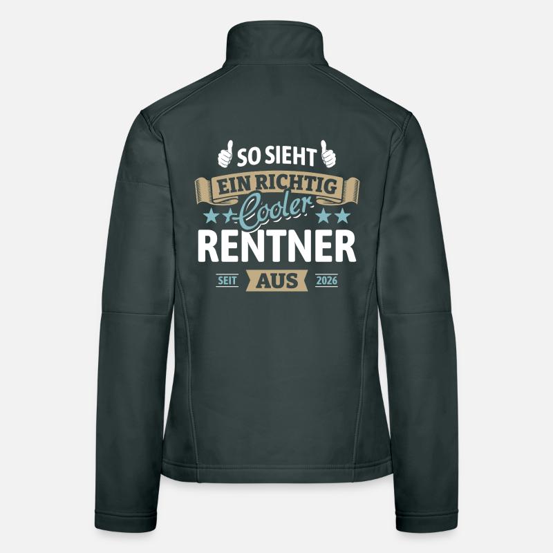 So sieht ein richtig cooler Rentner aus - 2026 Frauen Softshelljacke