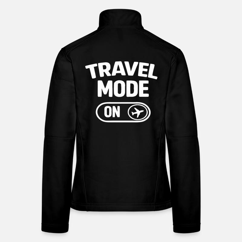 Travel Mode On Vacation Trip - Women's Softshell Jacket - black