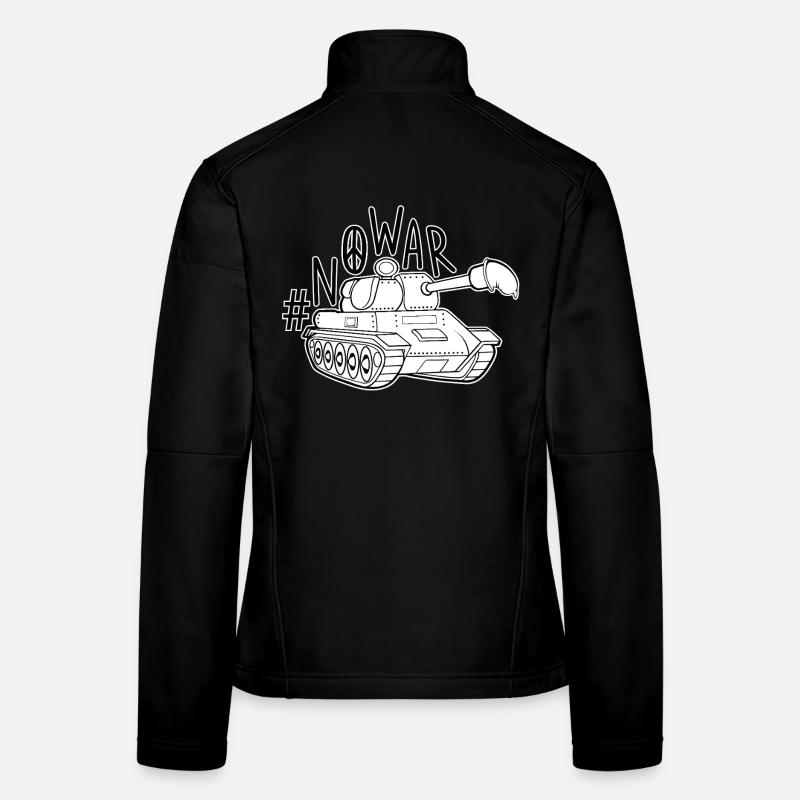 Pas de guerre, tank avec préservatif Veste en tissu softshell Femme