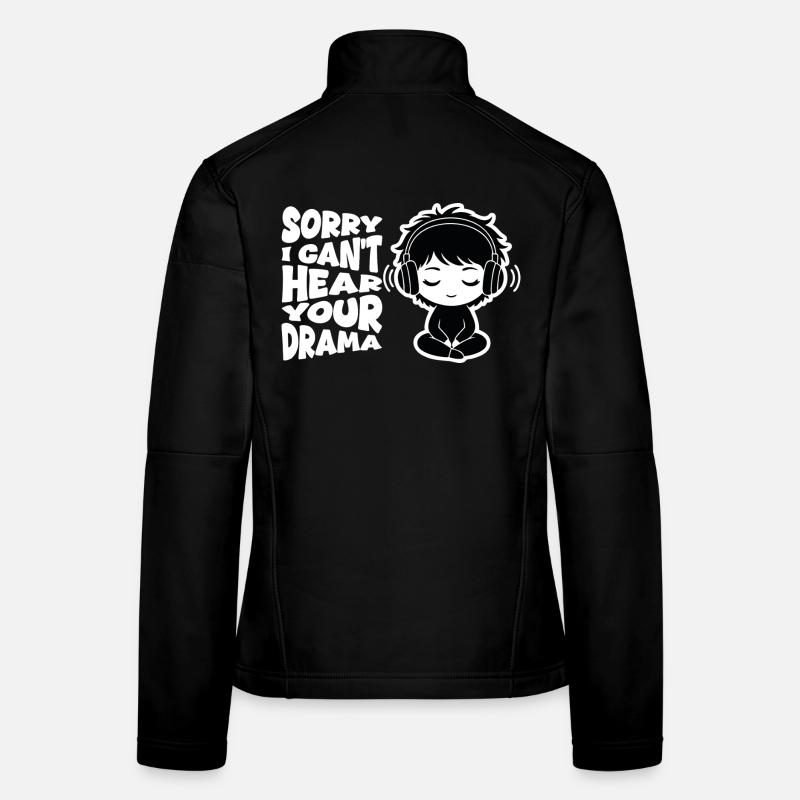 No Drama Casque Audio Manga Relatable Veste en tissu softshell Femme