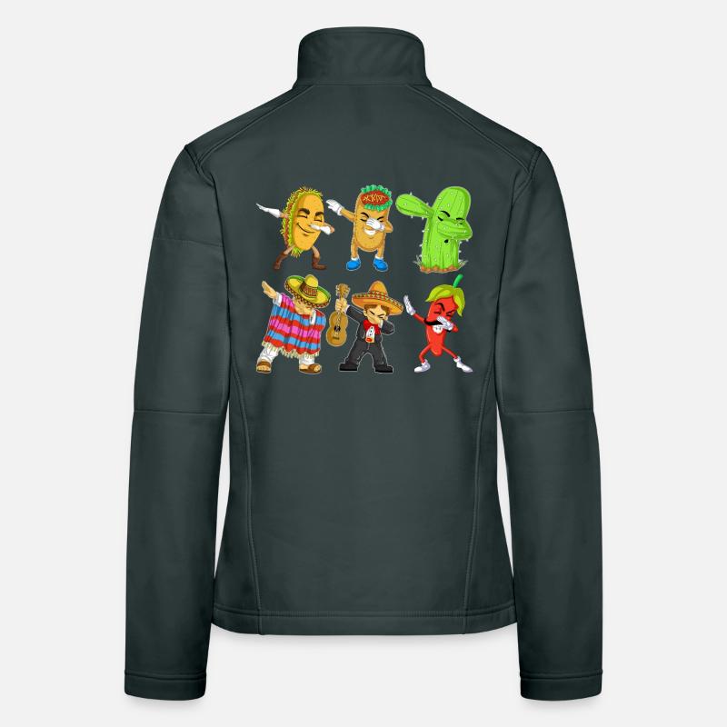 Cinco de Mayo Dab Shirt Women's Softshell Jacket