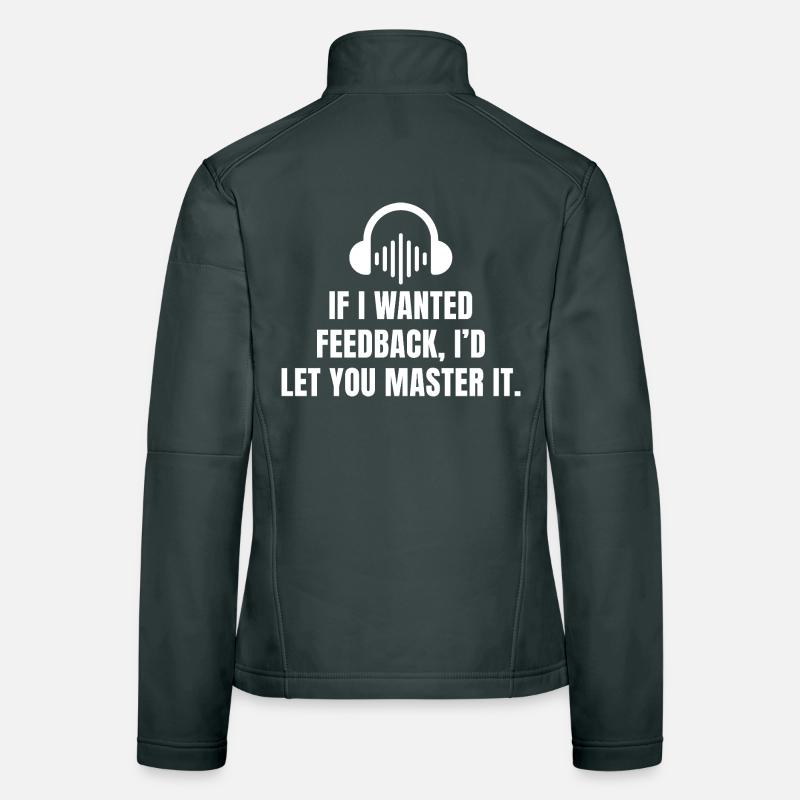 Funny Audio Engineer Sound Audiophile Mix & Master Women's Softshell Jacket