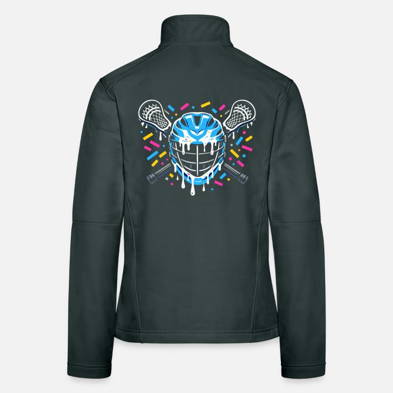 Lacrosse, Lacrosse players, Lacrosse graphics Women's Softshell Jacket