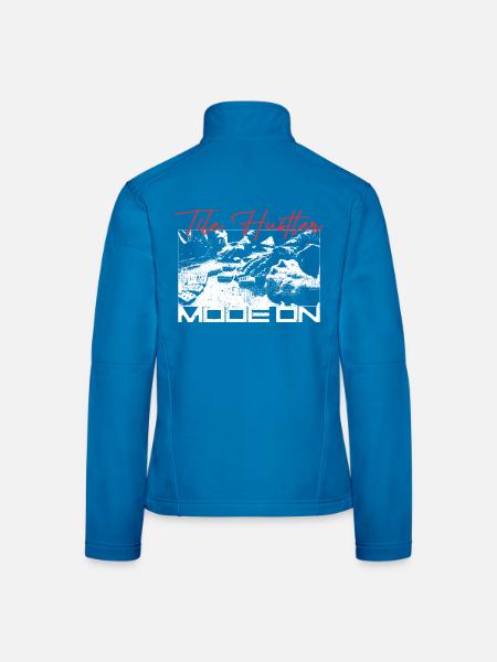 Domino Tile Hustler Mode On - Women's Softshell Jacket - black - Back