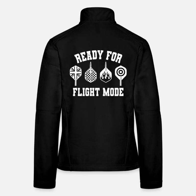 Ready for Flight Mode Dart Flights Pro Sport Frauen Softshelljacke