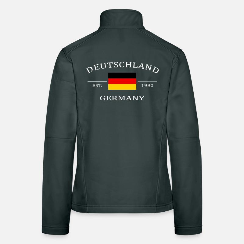 Drapeau de l’Allemagne Veste en tissu softshell Femme