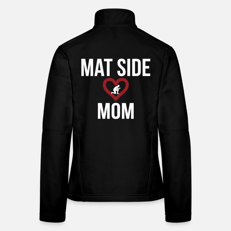 Mat Side Mom Herz Design Frauen Softshelljacke