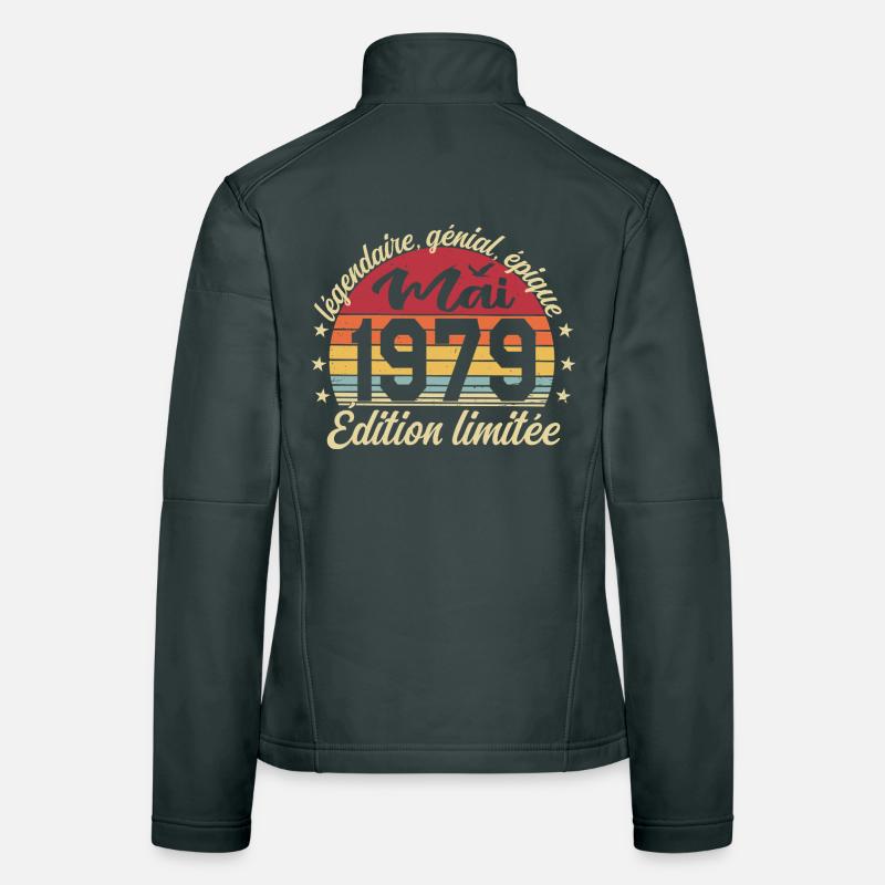 les légendes sont nées mai 1979 Veste en tissu softshell Femme
