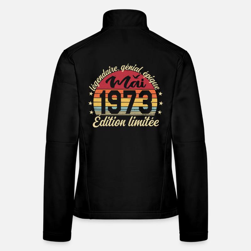 les légendes sont nées mai 1973 Veste en tissu softshell Femme