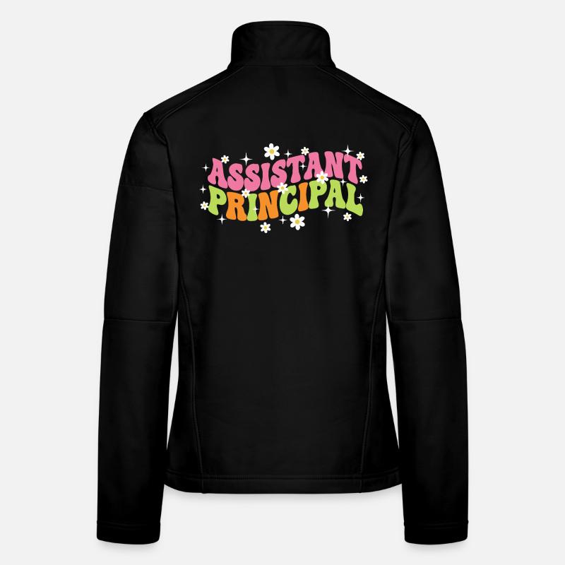 Assistant Principal Retro Groovy Women's Softshell Jacket