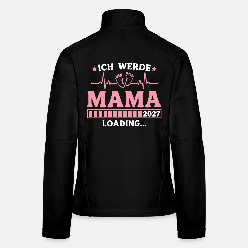 Ich werde Mama 2027 – Werdende Mutter Frauen Softshelljacke