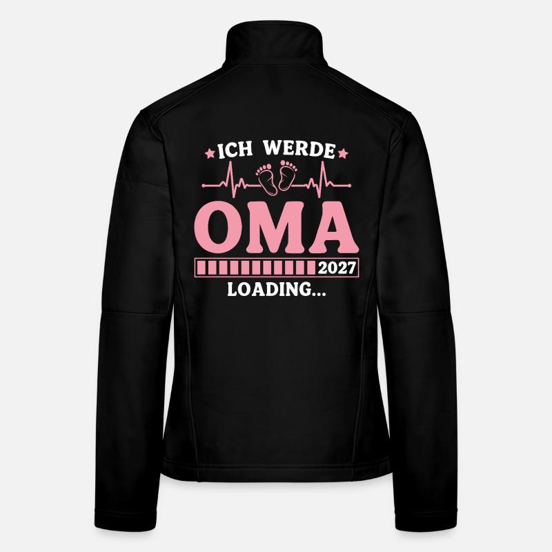 Ich werde Oma 2027 – Werdende Großmutter Frauen Softshelljacke