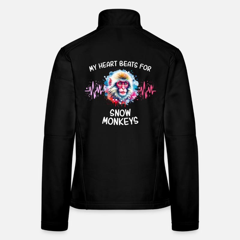 Schneeaffe Herzlinie Frauen Softshelljacke