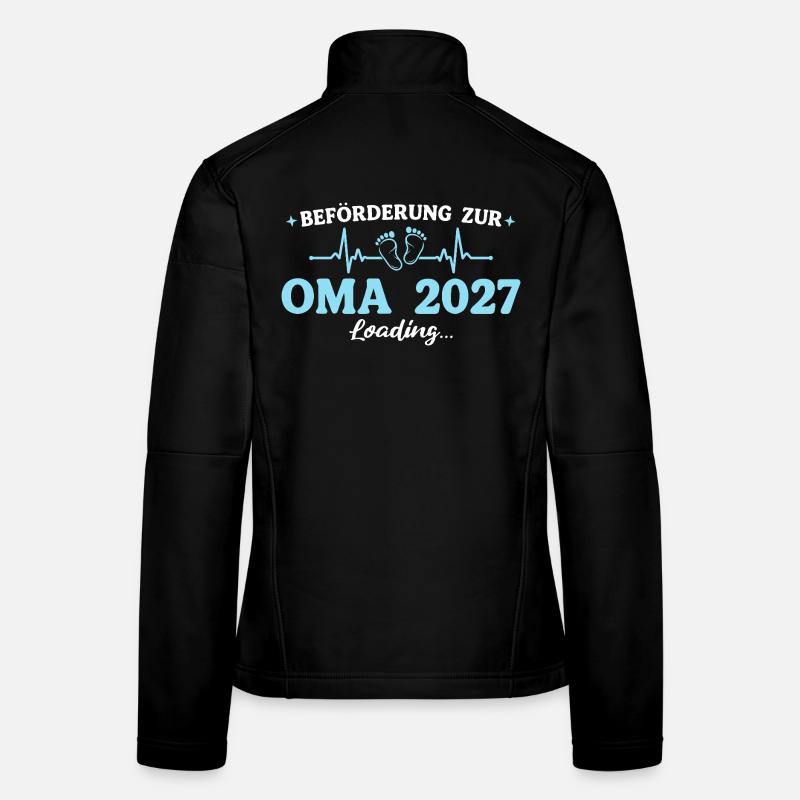 Oma 2027 Beförderung Großmutter Geschenk Frauen Softshelljacke