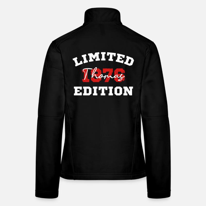 Édition limitée du t-shirt d’anniversaire de Thomas 1976 Veste en tissu softshell Femme