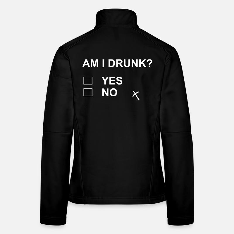Funny Drinking Test Fail Yes No Sarcastic Humor Women's Softshell Jacket
