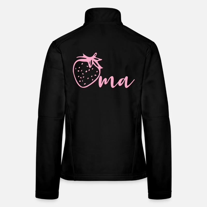 Erdbeeren Oma Frauen Softshelljacke