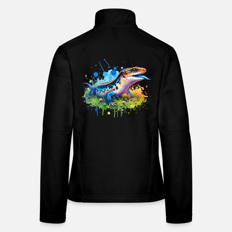 Blauzungenskink Geschenk Frauen Softshelljacke