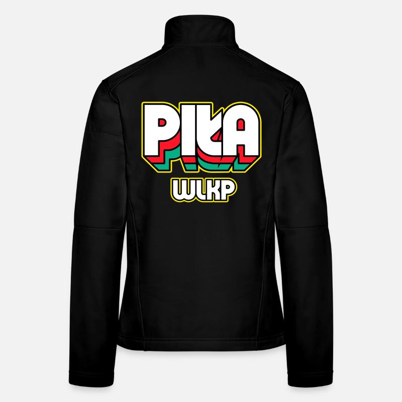 Piła Wlkp., nom de la ville dans un style rétro Veste en tissu softshell Femme