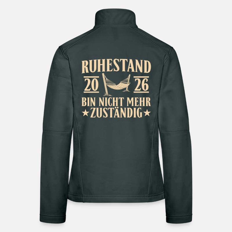 Retraite 2026 - Je ne suis plus responsable Veste en tissu softshell Femme