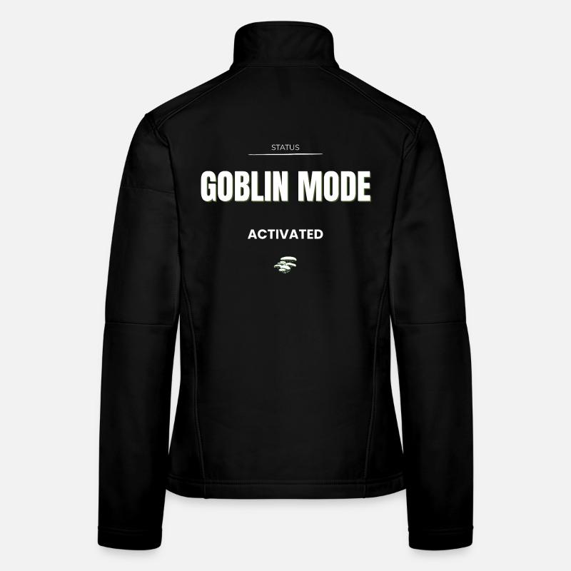 Mode Gobelin activé - Humour noir de mème drôle Veste en tissu softshell Femme