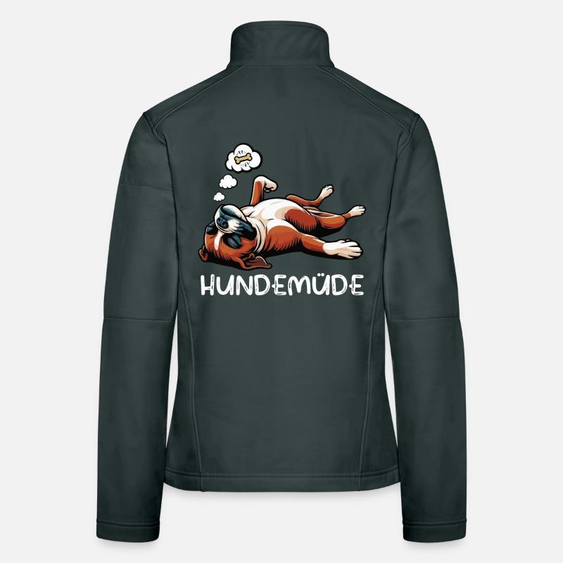 Hundemüde Boxer Boxerhalter Boxerhund Boxerhunde Frauen Softshelljacke