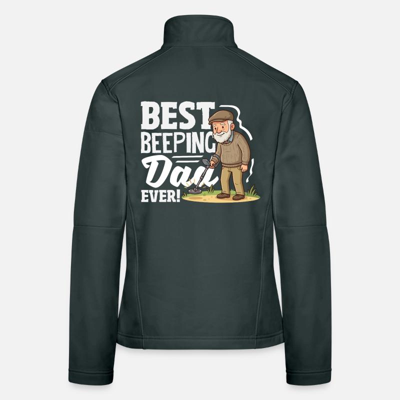 Bester Piepender Papa Sondengänger Spruch Frauen Softshelljacke