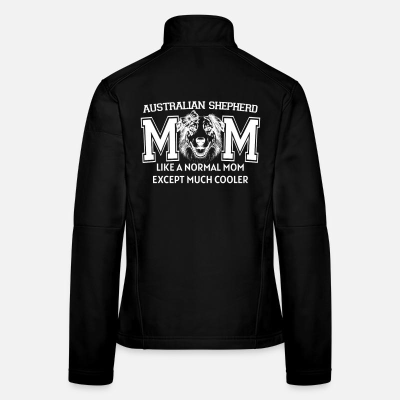 Fière maman australienne amoureuse du berger australien Veste en tissu softshell Femme