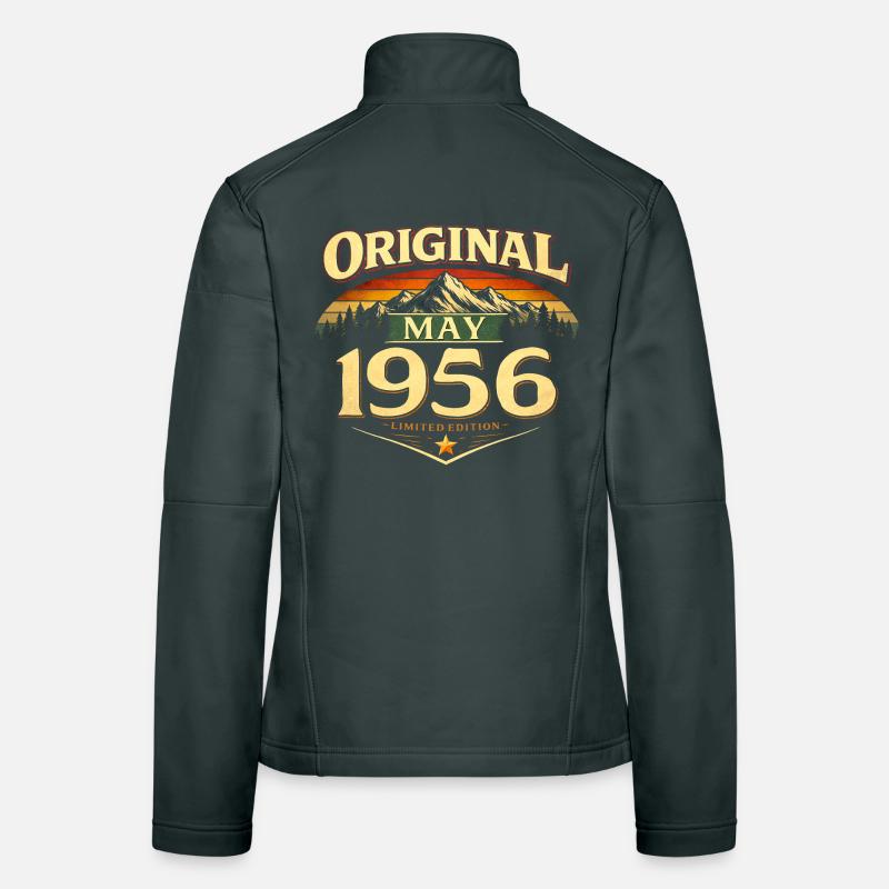 70. Geburtstag Geschenk Original Mai 1956 Frauen Softshelljacke