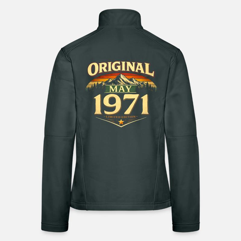 55. Geburtstag Geschenk Original Mai 1971 Frauen Softshelljacke