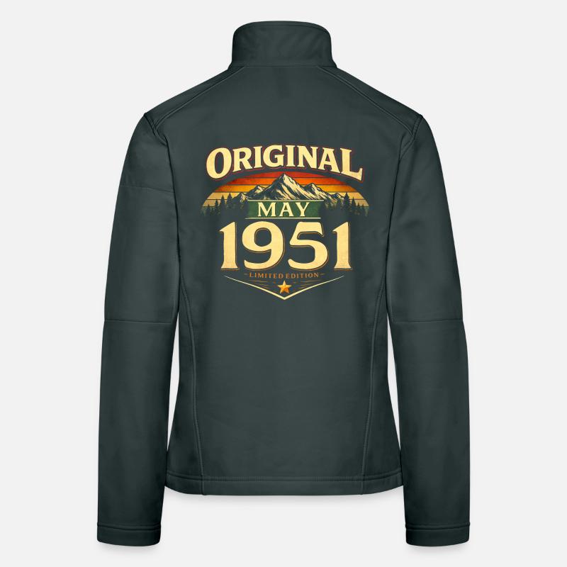75. Geburtstag Geschenk Original Mai 1951 Frauen Softshelljacke