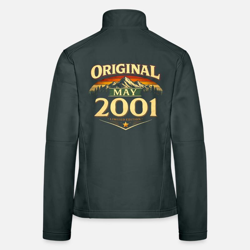 25. Geburtstag Geschenk Original Mai 2001 Frauen Softshelljacke