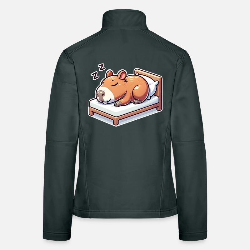 Sleeping Capybara Women's Softshell Jacket
