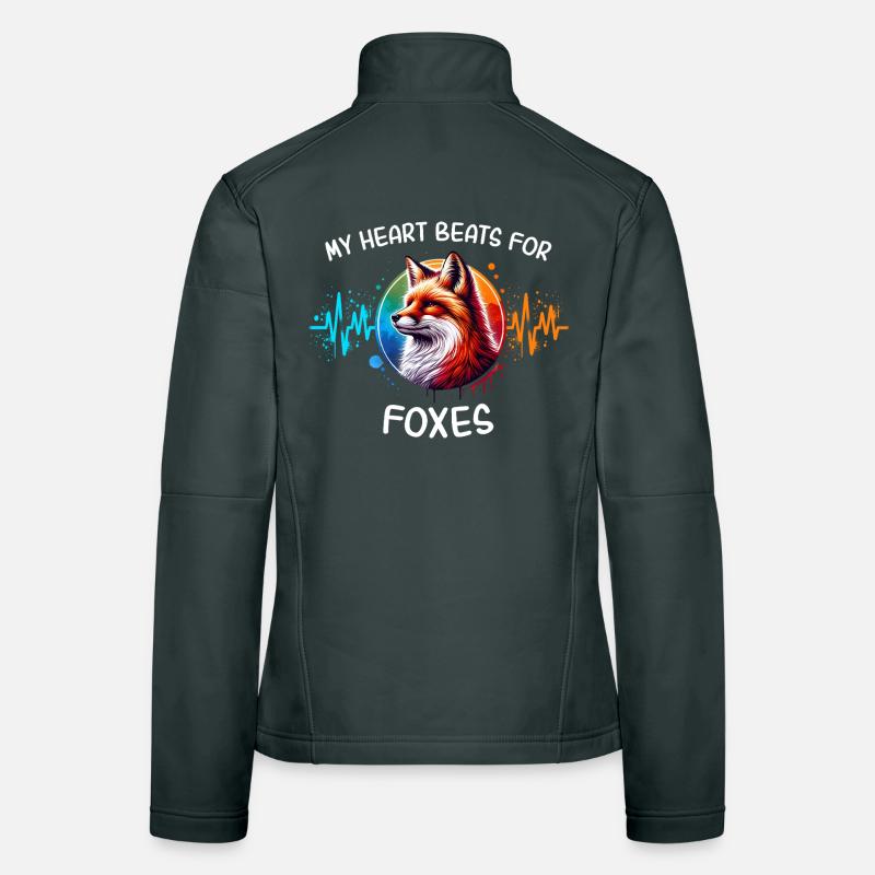 Red Fox Fox Heart Line Women's Softshell Jacket