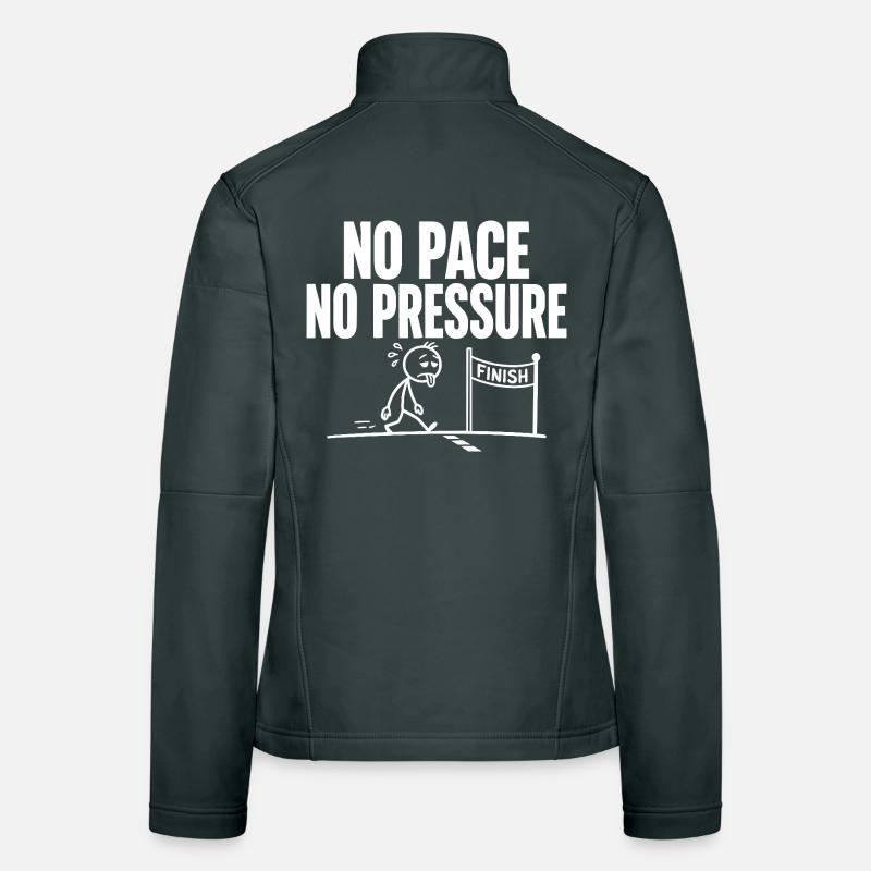 Pas de rythme, pas de pression Veste en tissu softshell Femme