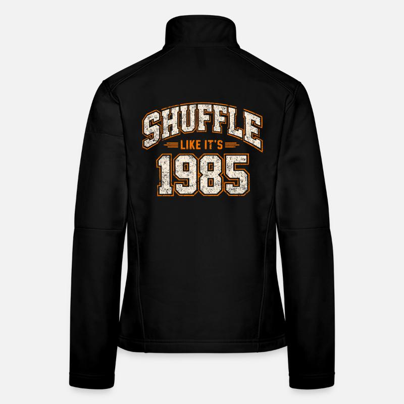 Shuffle Like It's 1985 Vintage Anniversary Gift - Women's Softshell Jacket - black