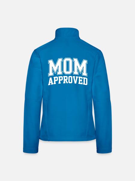 Mama approved getestet - Frauen Softshelljacke - Schwarz - Hinten