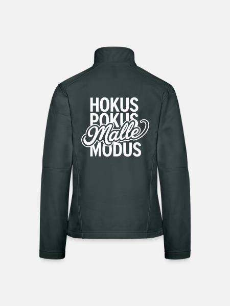 Malle 2026 Hokus Pokus Malle Modus - Frauen Softshelljacke - Schwarz - Hinten